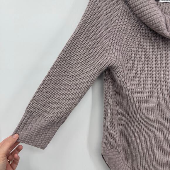 NEW 89th and Madison Off Shoulder Cowl Neck Sweater S Quail Chunky Knit Preppy - Picture 5 of 9